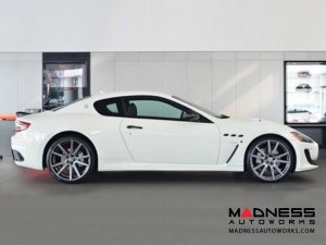 Maserati GranTurismo Custom Wheels by Fondmetal - Matte Titanium Machined